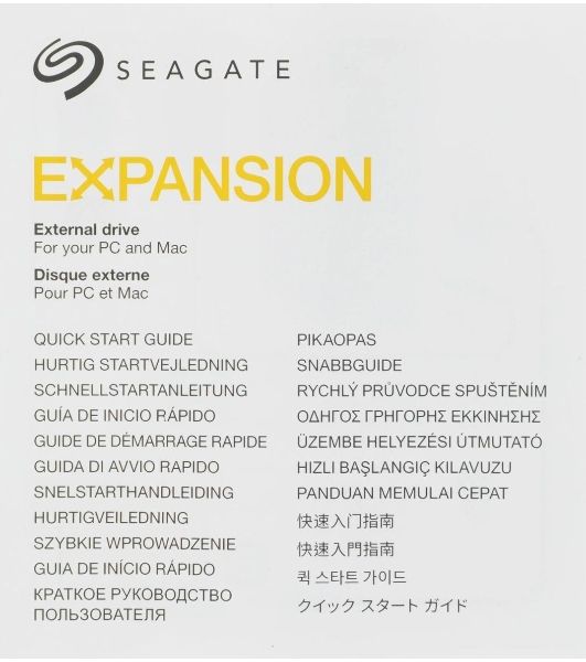 Внешний HDD 3.5" Seagate Expansion STKP28000400, 28TB, USB 3.2 Gen 1 Type-A, 5400 rpm, черный