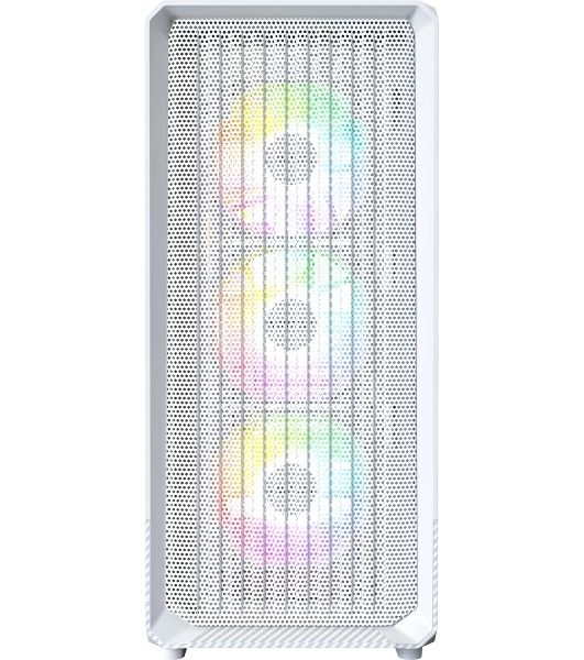 Компьютерный корпус Montech X5 белый без БП ATX 4x120mm 1xUSB 2.0 1xUSB 3.0 1xUSB3.1 audio bott PSU