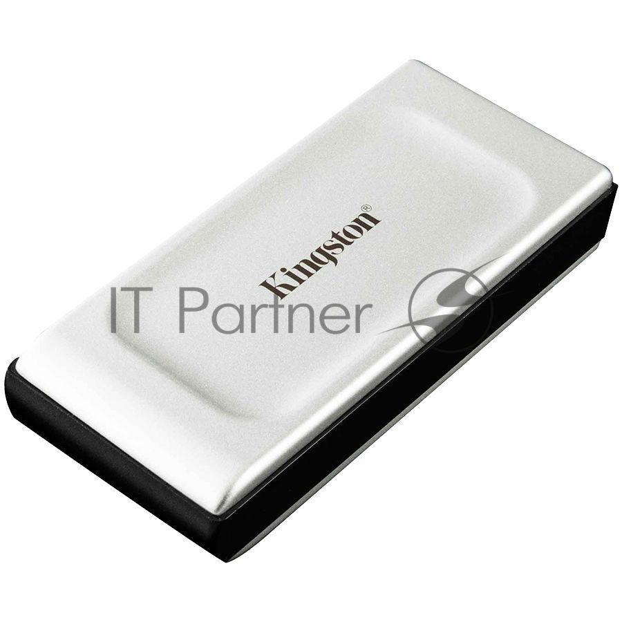 Внешний SSD Kingston XS2000, 2TB, USB 3.2 Gen 2x2 Type-C, R/W 2000/2000, серебристый