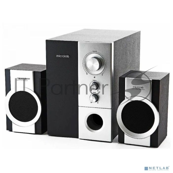 Колонки Microlab M-590 2.1 silver/black 16 Вт RMS