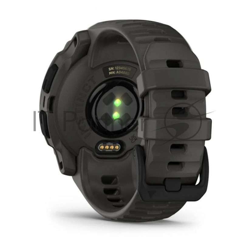 Смарт-часы Garmin Instinct E черный, темно-коричневый ремешок 40мм