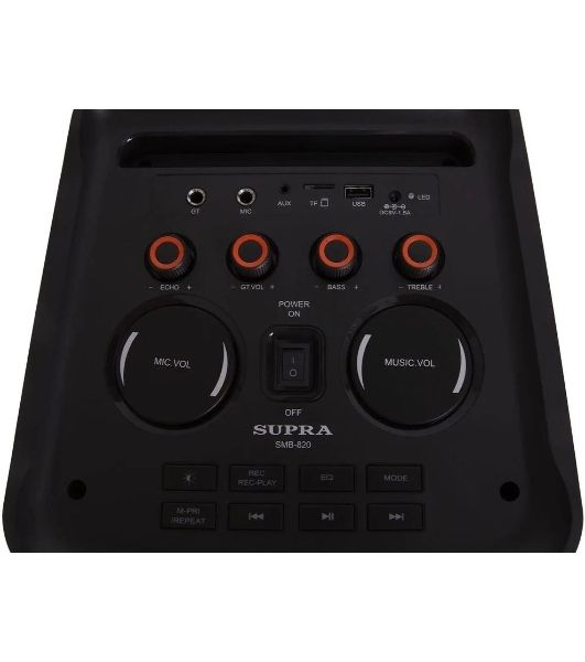 Минисистема SUPRA SMB-820 черный 550Вт FM USB BT SD