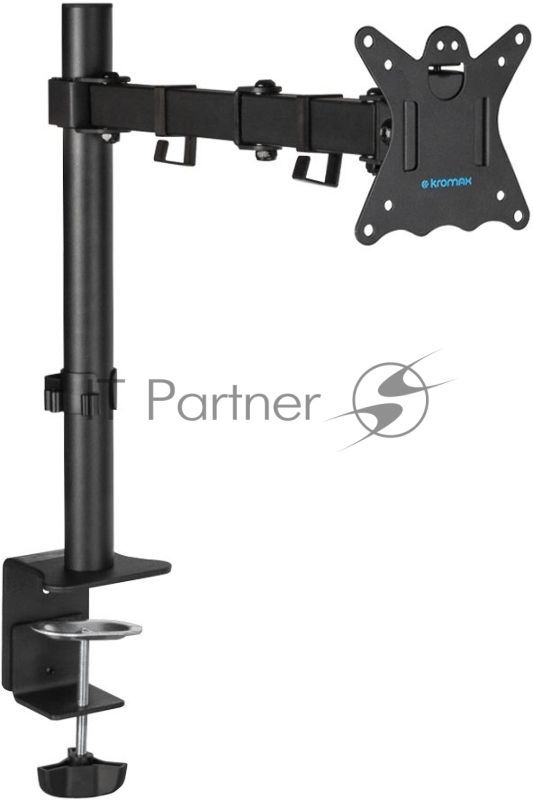 Кронштейн для монитора Kromax CASPER-507 черный 4 шт/уп. 10"-34", max 10 кг, 6 ст св., нак. ±80°, пов. 360°, max VESA 100x100 мм.