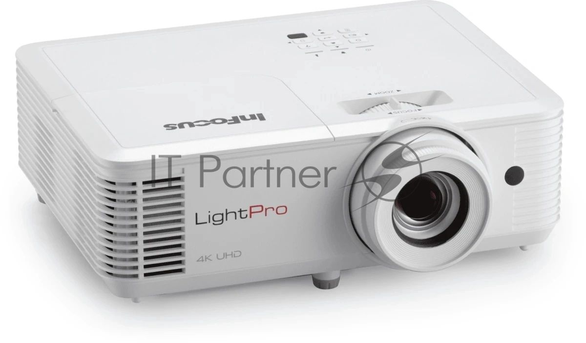 Проектор InFocus IN0061SL DLP, 4000 lm, 4K UHD (3840 x 2160),1000 000:1, 1.211.59:1, 2xHDMI 2.0, VGA in, 3.5mm in/out, S/PDIF, USB-A (питание), RS232, лампа 15 000ч.(ECO mode), 10W, 27дБ, 3,2 кг, БЕЛЫЙ