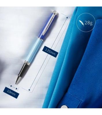 Ручка роллер Waterman Hemisphere Colour Blocking (2179926) Blue CT F черн. черн. подар.кор.