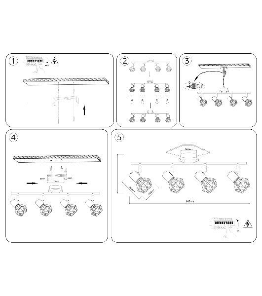 Светильник Ambrella light TR8754/4 BK/WD черный/дерево IP20 E27/4 615*115*200