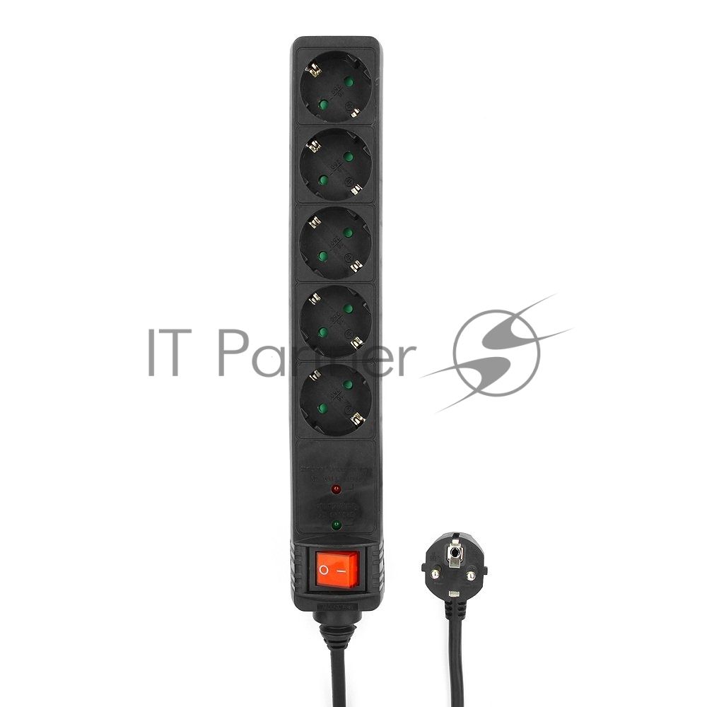 Сетевой фильтр Energenie Сетевой фильтр SPG5-C-5 1.5m 16А черный
