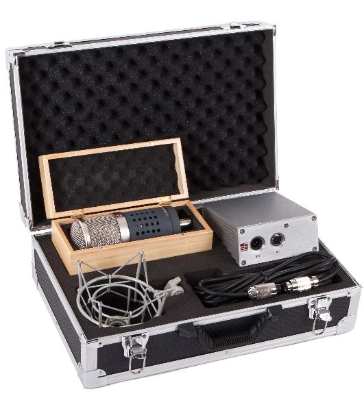 Микрофон конденсаторный sE Electronics [GEMINI II] двухламповый, 20 Гц - 20 кГц, кардиоида, в комплекте: держатель "паук", блок питания со шнуром, микрофонный кабель, металлический и деревянный кейсы.