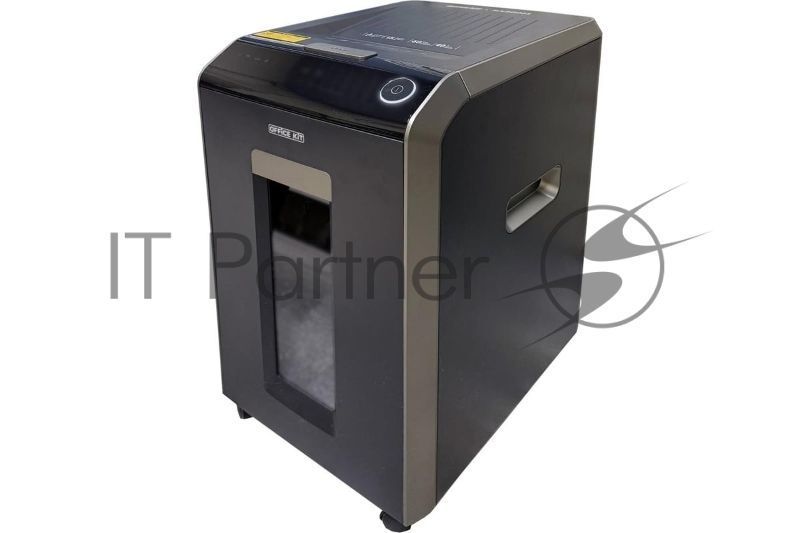 Шредер Office Kit SA200С 3,8x10 черный/серый с автоподачей (секр.P-4) фрагменты 220лист. 40лтр. скобы пл.карты