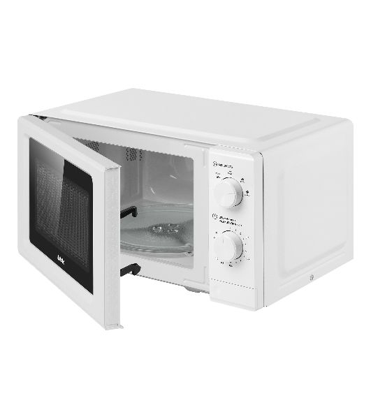 Микроволновая печь BBK 20MWS-731M/W белый, 20 л, 700 Вт, переключатели — поворотный механизм