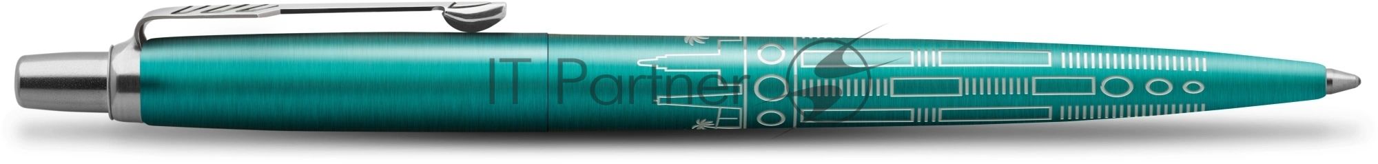 Ручка шариковая Parker Jotter Miami K179 (2221602) бирюзовый M син. черн. подар.кор.