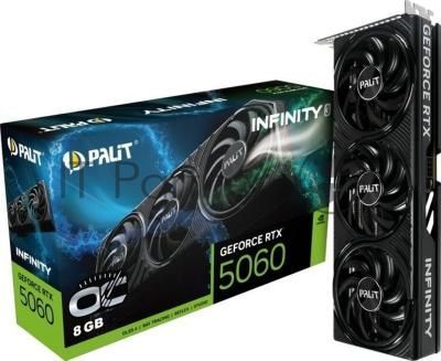 Видеокарта Palit PA-RTX 5060 INFINITY 3 OC 8Gb RTX 5060 8Gb 128bit GDDR7 2280/28000 HDMIx1 DPx3 HDCP Ret