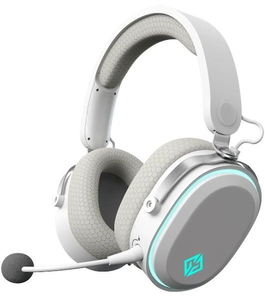 Беспроводные/проводные наушники GMNG GG-HS405W белый, полноразмерные, Bluetooth + радиоканал + проводной, до 40 ч