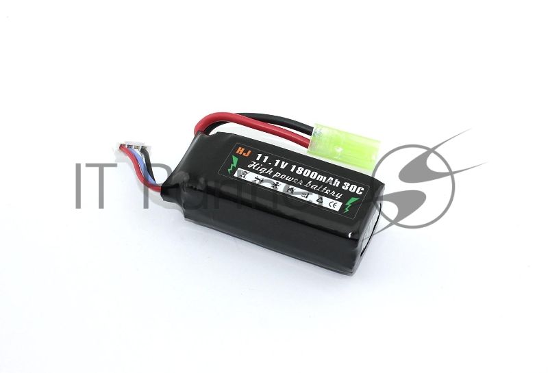Портативный аккумулятор Li-Pol 11.1v 802555 1800mAh разъем mini Tamiya plug