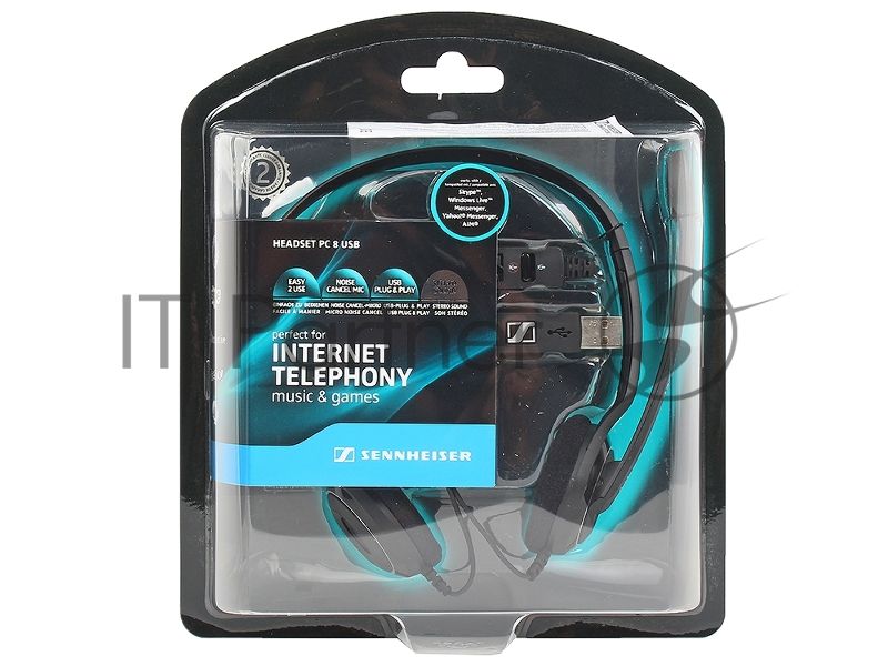 Гарнитура проводная EPOS/Sennheiser Headset PC 8, Stereo, USB, 1000432/504197