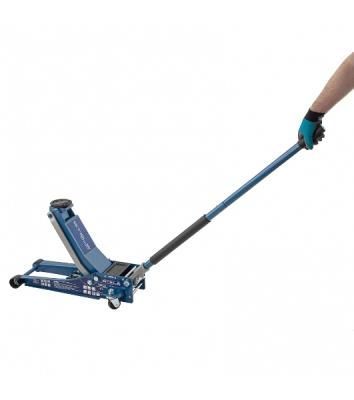 Домкрат гидравлический подкатной Stels 51136, быстрый подъем 3т low profile quick lift 75-515 мм про