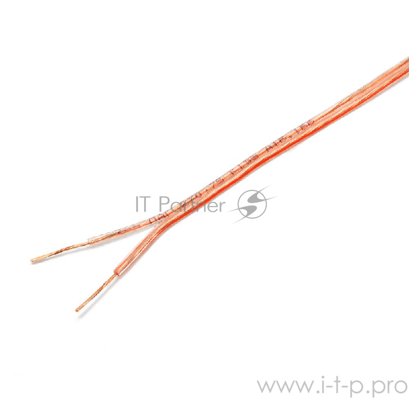 Акустический кабель Cablexpert CC-TC2x0,75-30M, прозрачный, 30 м, бухта