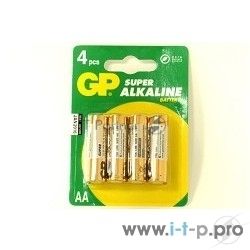 Батарейка GP 15A(CR4)-UE4/BC4 AA (SUPER) (4 шт. в уп-ке)