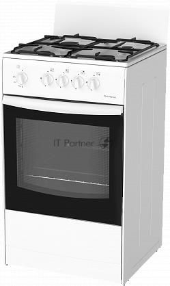 Плита газовая Darina S4 GM 441 101 белый, конфорок 4 шт, духовка 50 л, 50 см x 85 см x 51 см