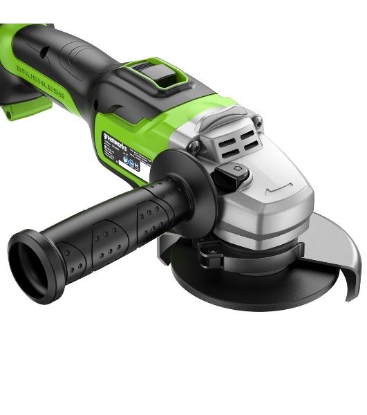 Углошлифовальная машина Greenworks GD24AG 10500об/мин рез.шпин.:M14 d=125мм (3200207CUG)