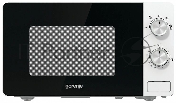 Микроволновая печь Gorenje MO17E1W белый, 17 л, 700 Вт, переключатели - поворотный механизм