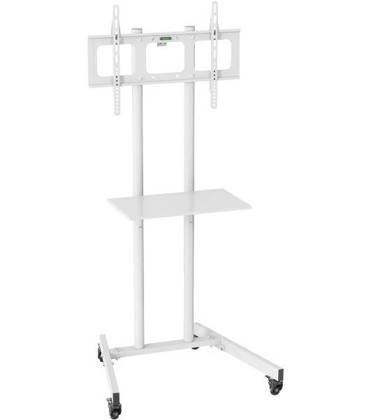 Стойка для телевизора Cactus CS-ST04 белый, 37"-70" макс. 68 кг, напольный, мобильный