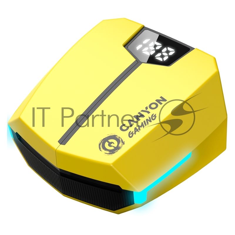 Наушники игровые CANYON headset Doublebee GTWS-2 Gaming Yellow