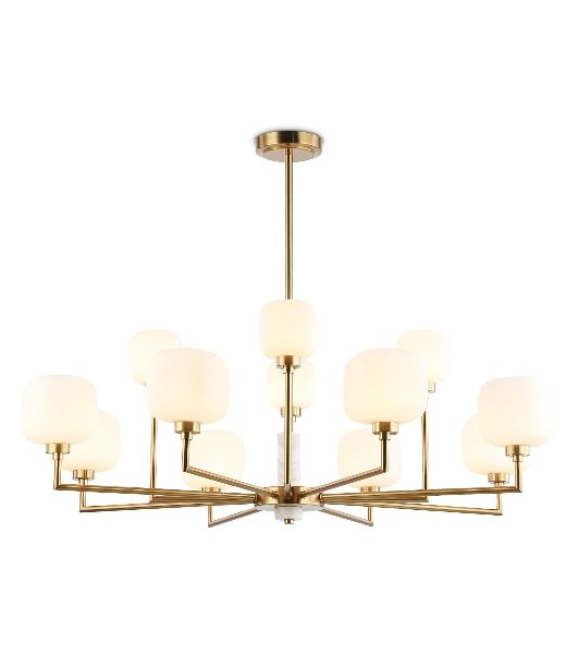 Люстра Ambrella light LH53019/12 BS/FR латунь/белый матовый G9*12 max 40W D910*680