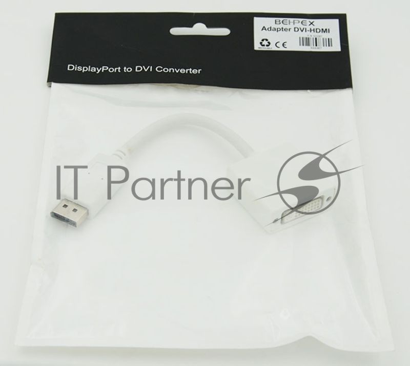 Переходник DisplayPort DisplayPort Behpex (m)/DVI (f)