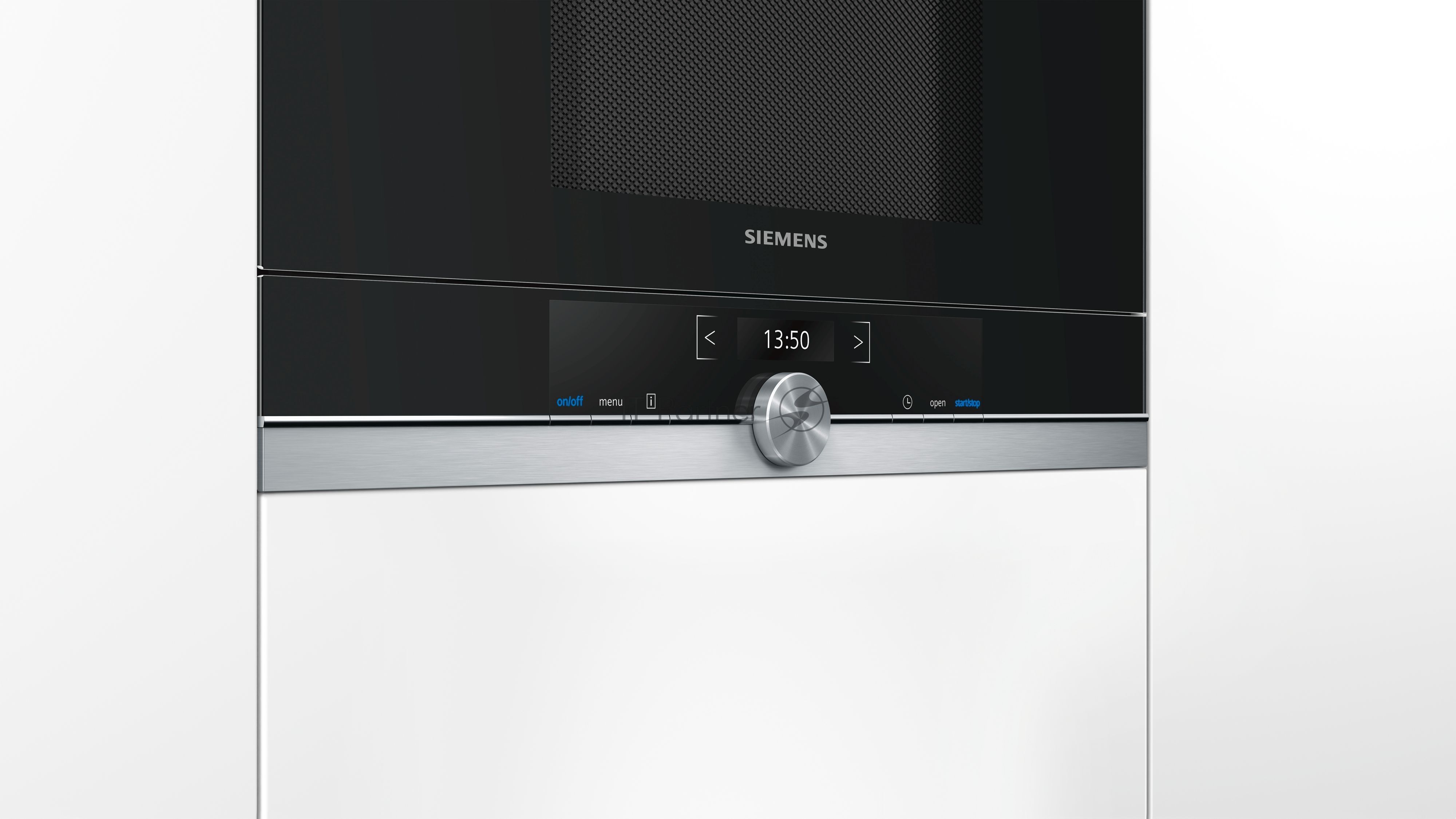 Микроволновая печь встраиваемая Siemens BF634LGS1 черный, 21 л, 900 Вт, переключатели - поворотный механизм/сенсор