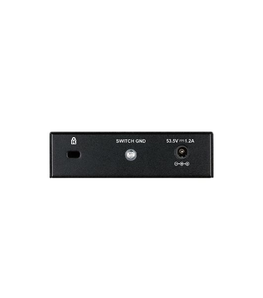 Неуправляемый коммутатор D-Link DGS-1005P/L (ревизия A1) с 5 портами 10/100/1000Base-T (4 порта PoE 802.3af/at, PoE-бюджет 60 Вт)