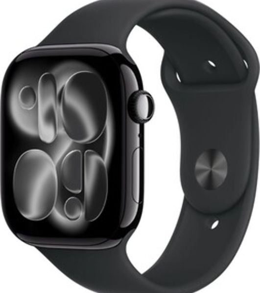 Умные часы Apple Apple Watch Series 11 GPS A3333 1.96" OLED, 4G (LTE), Wi-Fi, Bluetooth 5.3, NFC, IPX8, серый космос, черный