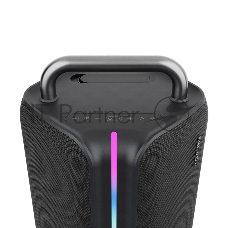 Колонка портативная Ural Молния Бит черный 420W 1.1 BT/3.5Jack/USB-C 10м 8000mAh (без.бат)