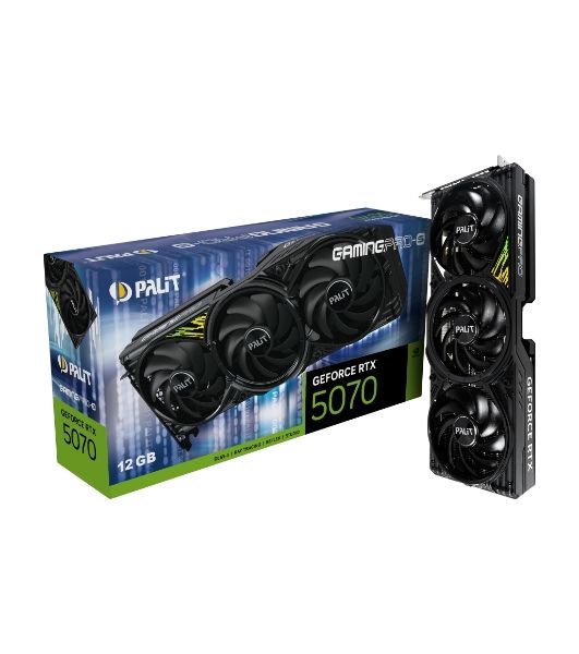 Видеокарта Palit PA-RTX 5070Ti GAMINGPRO-S 16Gb RTX 5070TI 16Gb 256bit GDDR7 2295/28000 HDMIx1 DPx3 HDCP Ret