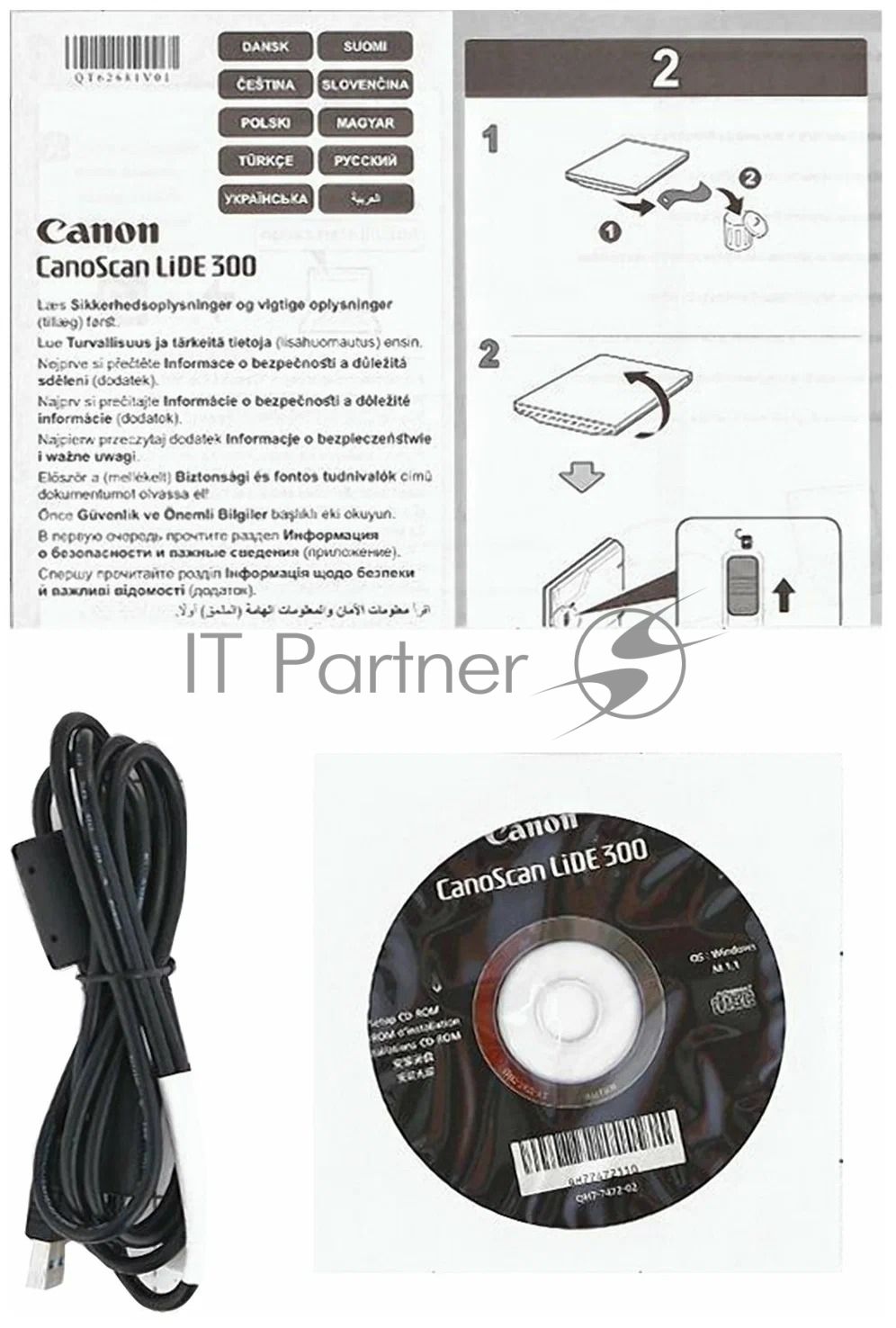 Планшетный сканер Canon CanoScan LiDE 300 (Hi-Speed USB 2.0, A4/Letter (216 x 297 мм), 2400 x 4800 точек на дюйм)