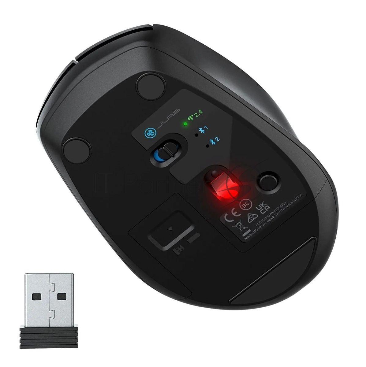 Мышь беспроводная Jlab Go Mouse, АА, Link USB- A