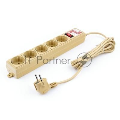 Фильтр-удл. Power Cube PC 3м 5р, беж. 10А/2,2кВт