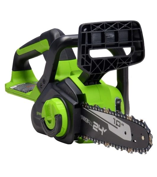 Цепная пила Greenworks G24CS25 аккум. 600Вт 0.8л.с. дл.шины:10" (25cm) 1аккум. 8Ач ЗУ (2007707UH)