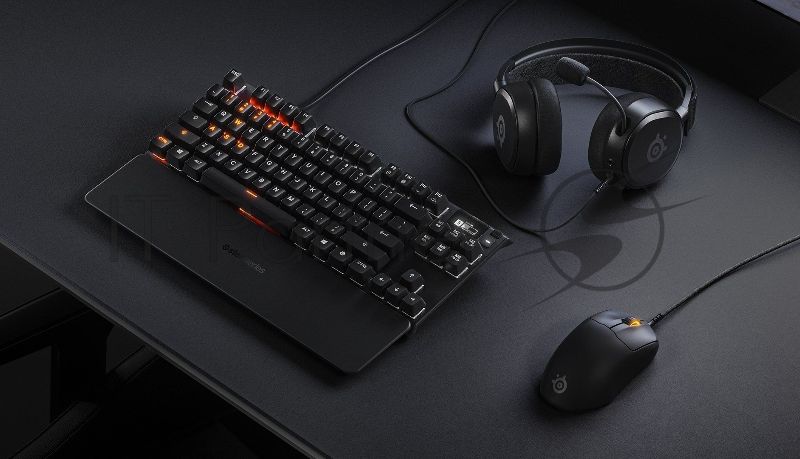 Мышь проводная SteelSeries Prime+ черный, 18000 dpi, USB, кнопки - 5