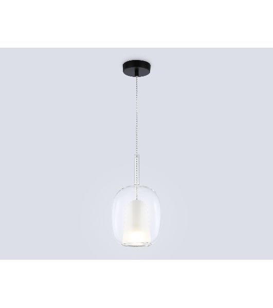 Подвесной светильник Ambrella light LH11121 BK/WH/CL черный/белый/прозрачный E27 max 60W D175*310
