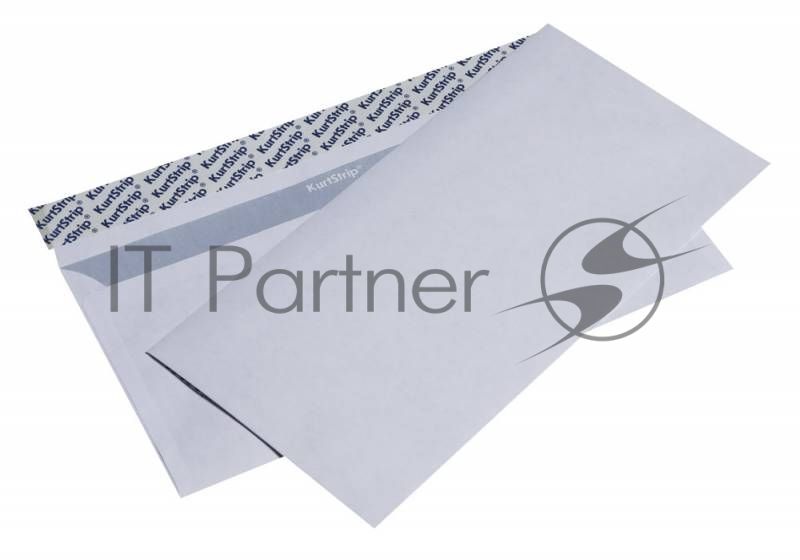 Конверт Е65.10 E65 110x220мм белый силиконовая лента 80г/м2 (pack:1000pcs)