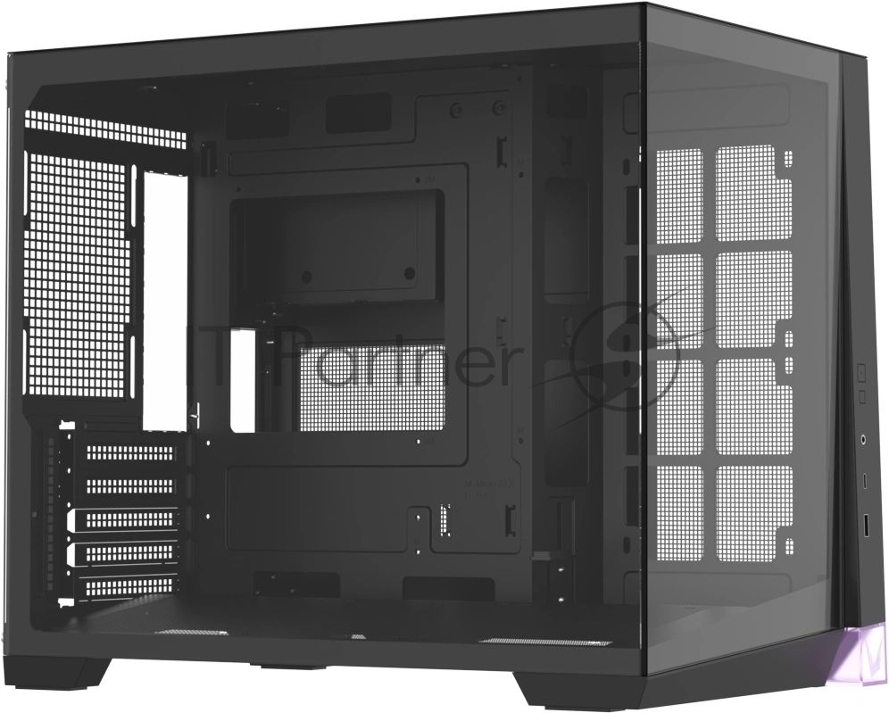 Корпус Formula Crystal Z4M черный без БП mATX 9x120mm 1xUSB3.0 audio bott PSU
