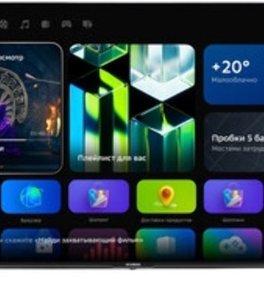 Телевизор Hyundai 50" H-LED50BU7012 черный LED 4K UHD 60Hz Smart TV YaOS 2GB/32GB