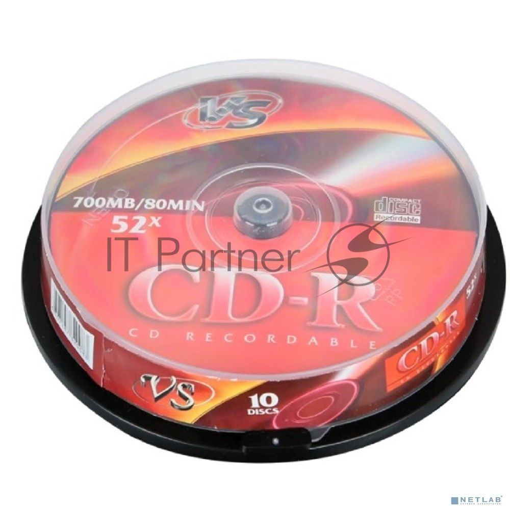 Диск CD-R VS (PERFEO) 700 Mb, 52x, Cake Box (10), (10/250).