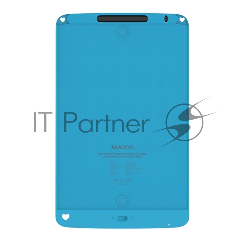 Графический планшет LCD для заметок и рисования Maxvi MGT-02С blue