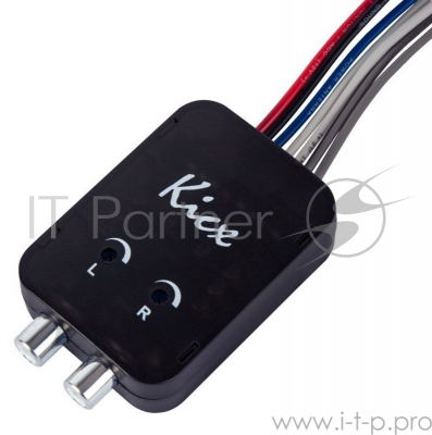 Преобразователь уровня сигнала Kicx HL02MS черный двухканальный (упак.:1шт)