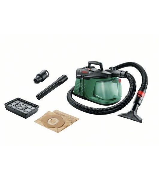 Строительный пылесос Bosch EasyVac3 зеленый, 170/700 Вт, уборка сухая, пылесборник контейнер, 2 л