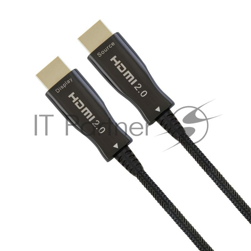 Активный оптический кабель Cablexpert HDMI, 50м, v2.0, 19M/19M, AOC Premium Series, позол.разъемы, экран, коробка