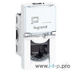 Механизм розетки информ. 1-м СП Mosaic New 1мод. RJ45 5E UTP Leg 78650/76551