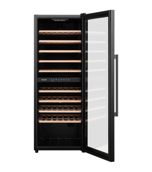 Винный холодильник Weissgauff WWC-77 DB DualZone черный, 2 отсека, 77 бут., класс G